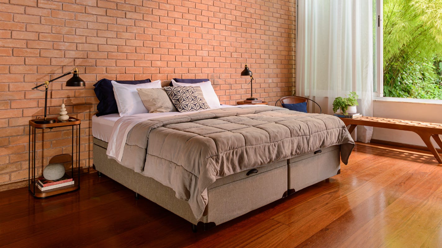 Kit Personalizável Cama Baú + Colchão Premium Hybrid II
