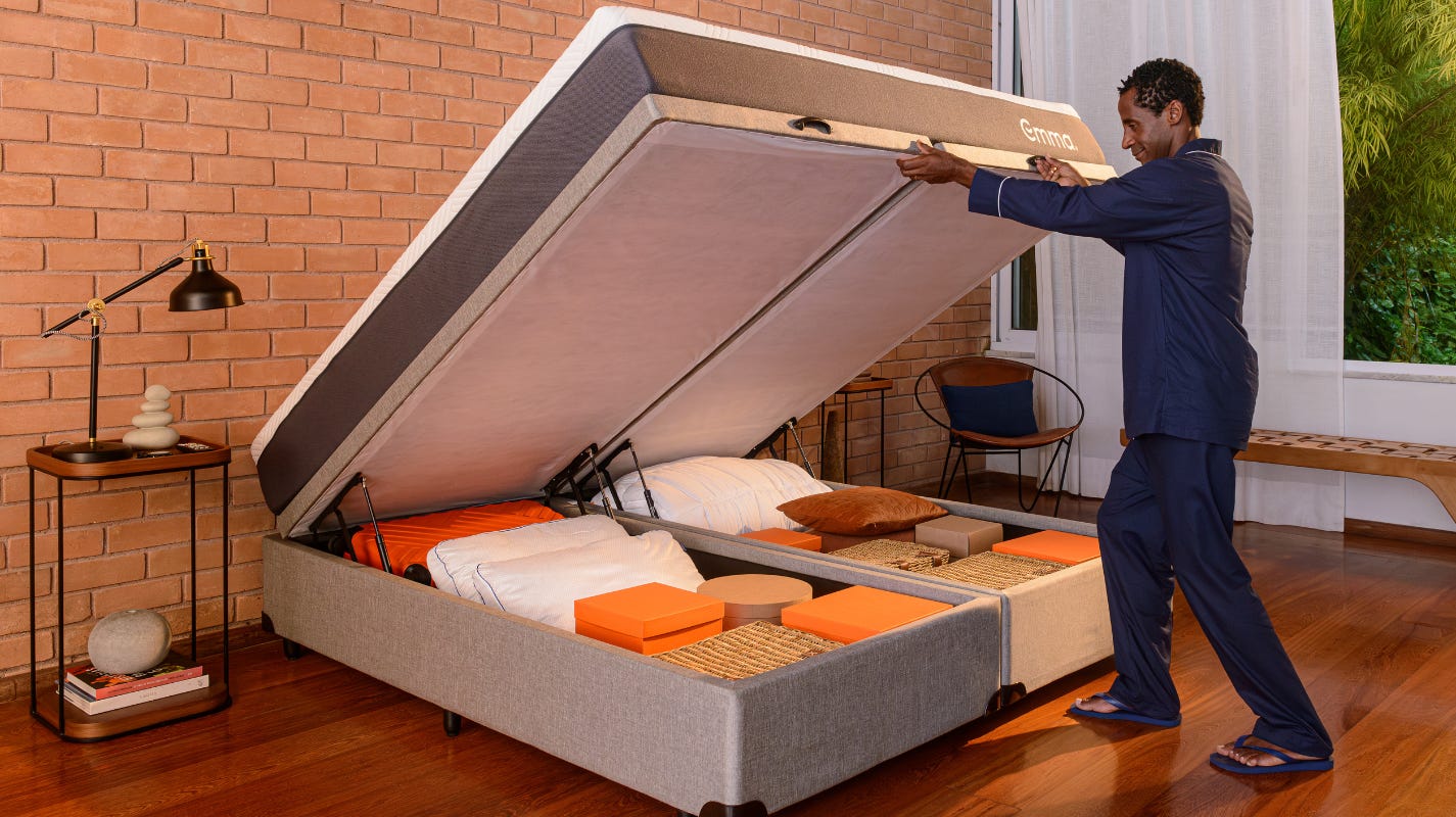 Kit Personalizável Cama Baú + Colchão Premium Hybrid II
