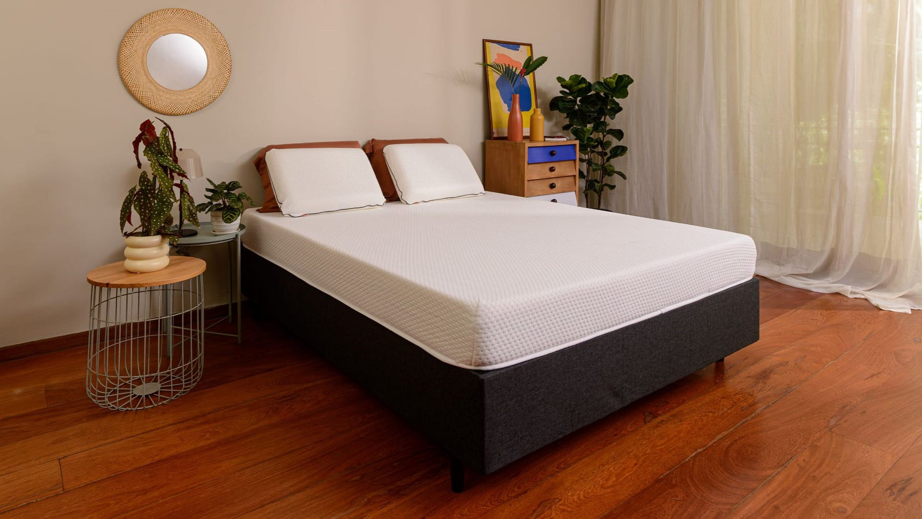 Kit Cama Box + Colchão Premium Hybrid II