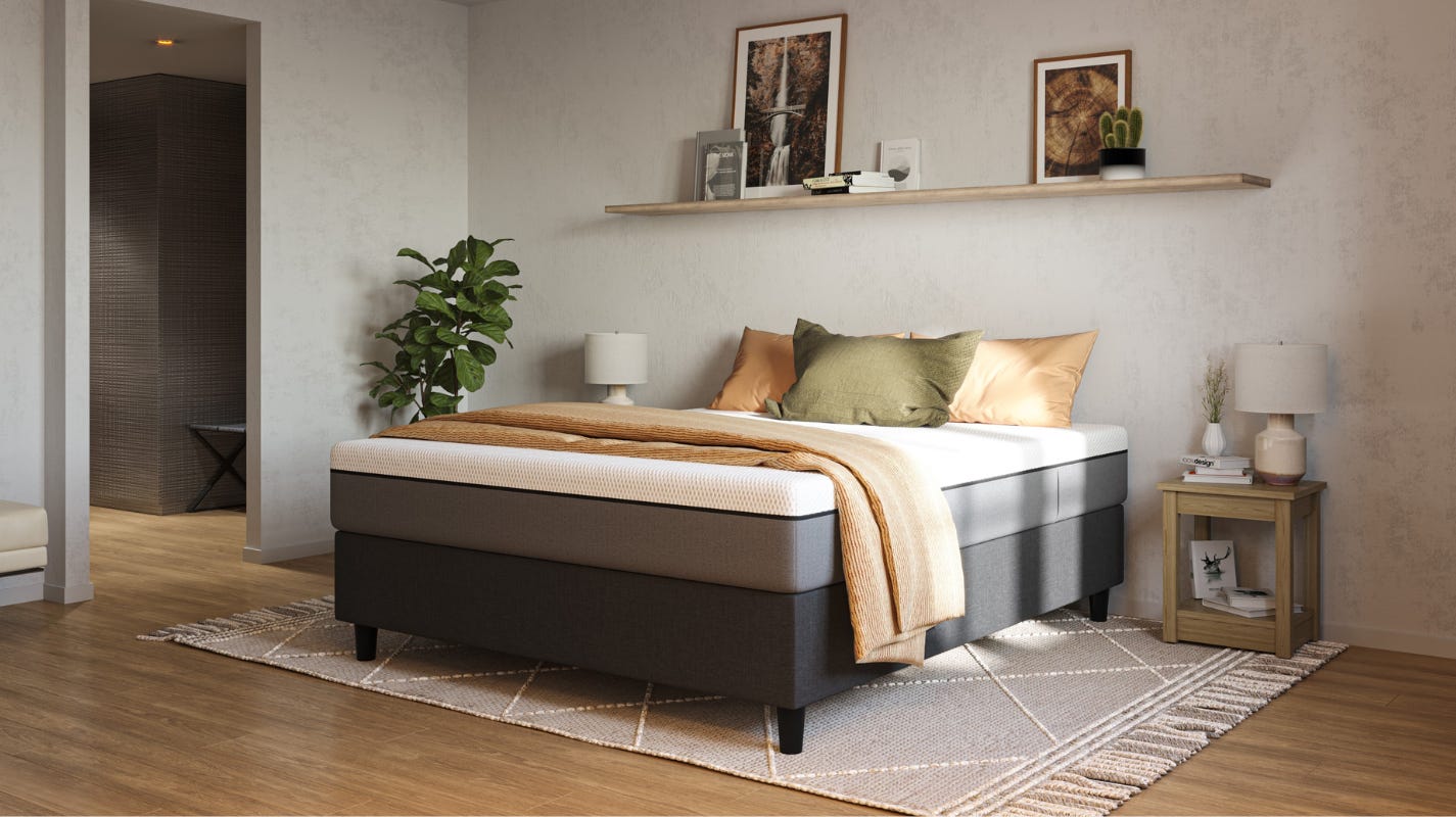 Kit Cama Box + Colchão Premium Hybrid II