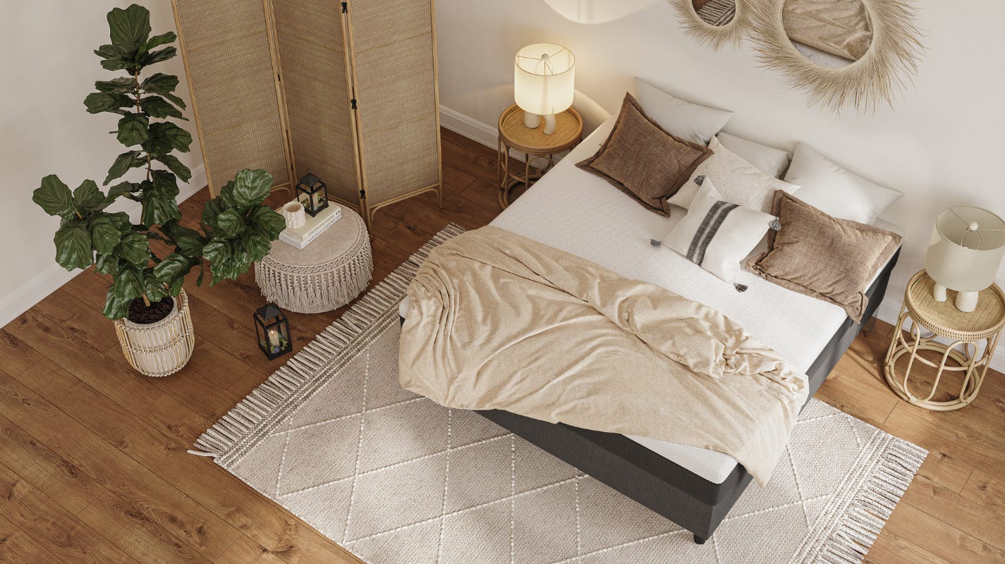 Kit Cama Box + Colchão Premium Hybrid II