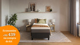 Kit  Cama Box + Colchão Premium Hybrid II